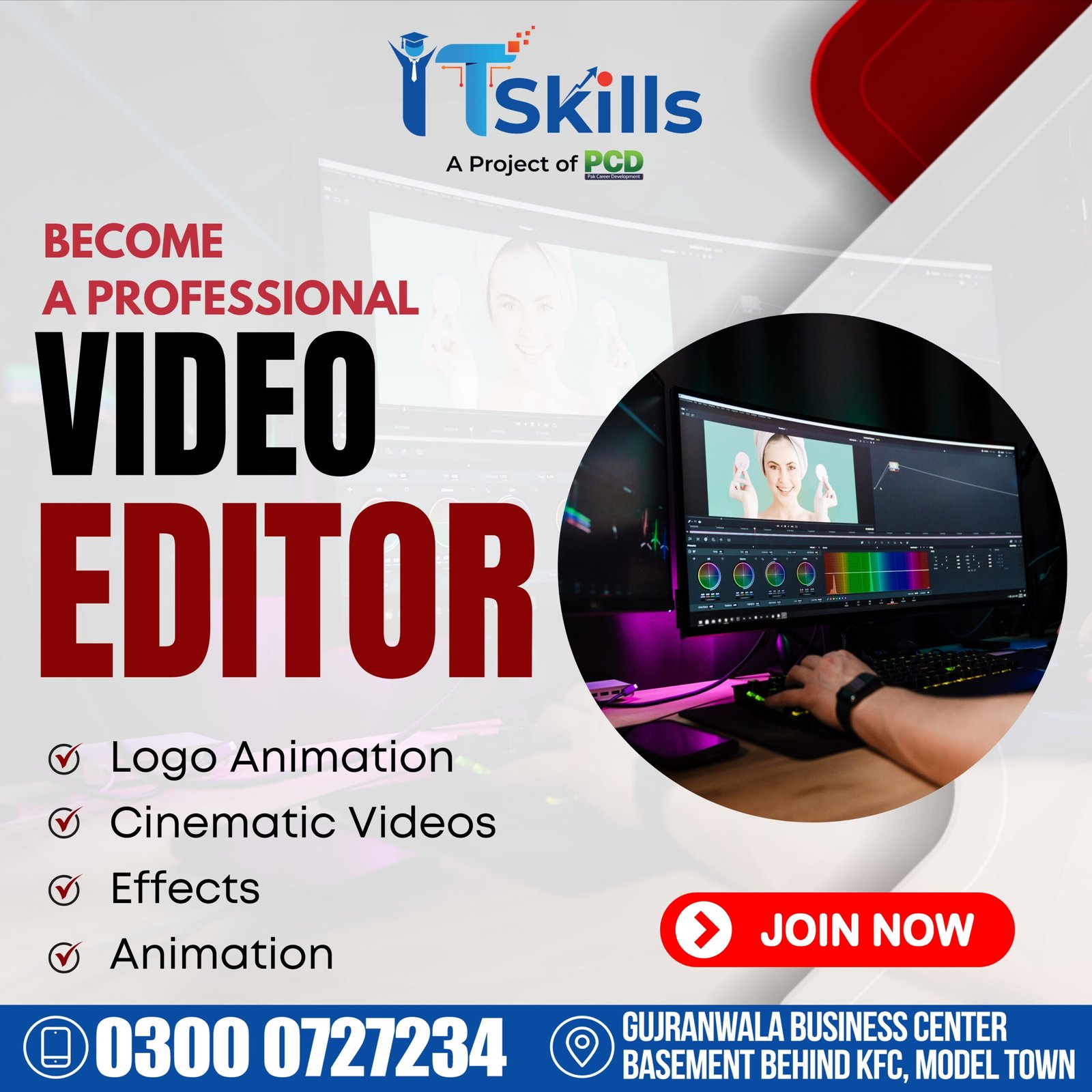 video editing course in gujranwala